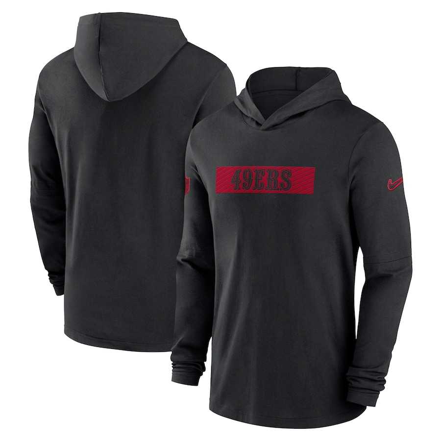 Men San Francisco 49ers black style 2 2024 Nike NFL Hoodie